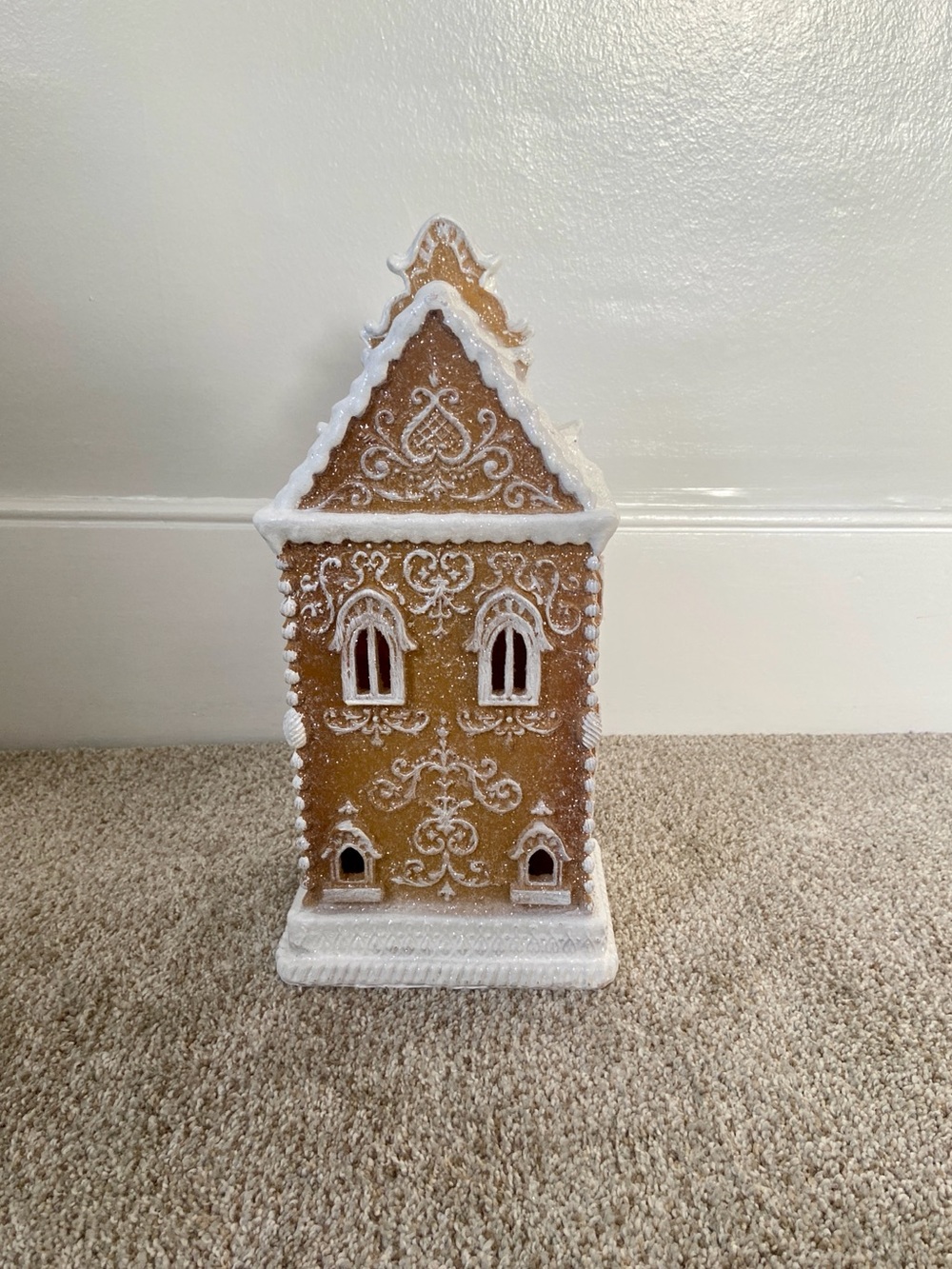 RAZ Imports Lighted LED Gingerbread House Townhouse Christmas Village - Picture 6 of 15